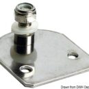 Flat fastening plate 23x8 mm w/threaded pin