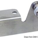 Square embossed plate w/right pin