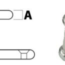 In acciaio inox AISI 316 lucidato.