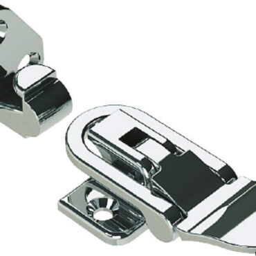 Chiusura per cofani, boccaporti, a gancio a 90°, tipo leggero e robusto.