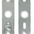 In ottone cromato, per porte anche sottili.