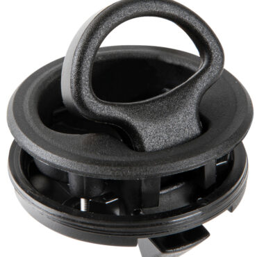 In nylon bianco, completo di squadretta in acciaio inox di battuta e 2 spessori da 2 mm cad.