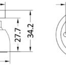 In ottone con piastrina di riscontro.