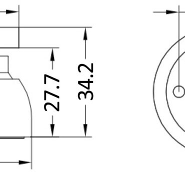 In ottone con piastrina di riscontro.