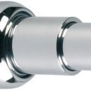 In ottone con piastrina di riscontro. Regolabile da 50 a 82 mm.