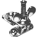 Ferma oblò, oppure ferma portelli, realizzati tutto in ottone cromato.