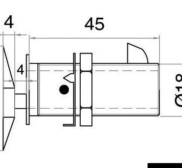 Chiusura universale che resta quasi a filo del pannello. E' adatta per cassetti e ante anche pesanti in quanto offre un ottimo appiglio. Fabbricato in acciaio inox + ottone cromato