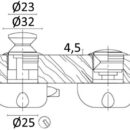 Da abbinare a scrocchetto 38.180.01/02.