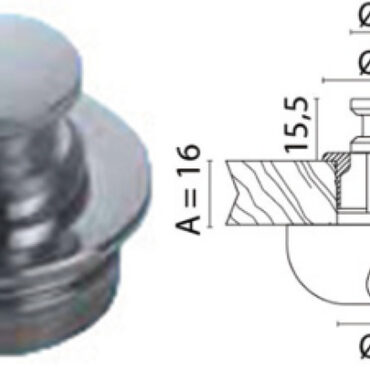 Da abbinare a scrocchetto 38.180.01/02.