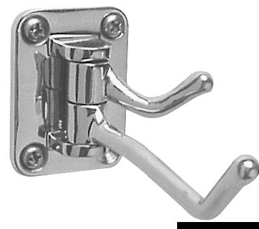 2-hook coat hanger AISI316 38x53 mm