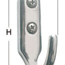 In acciaio inox fuso e lucidato.