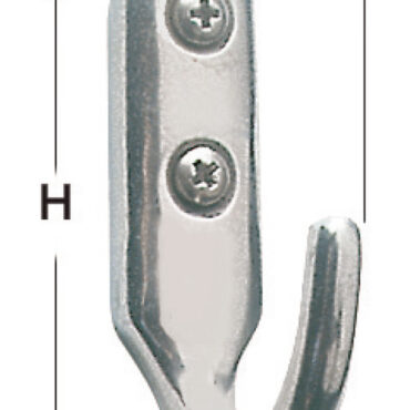 In acciaio inox fuso e lucidato.