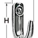 In acciaio inox fuso e lucidato.