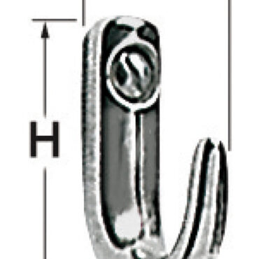 In acciaio inox fuso e lucidato.