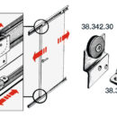 Sliding traveller 60x70 mm