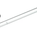 Montaggio singolo. Corpo Ø 34 mm, spinta massima 65 kg. Assorbimento 2 A a 12 V, velocità 4 mm/sec a 12 V, 6 mm/sec a 24 V. Con corpo in alluminio e stelo telescopico inox, impermeabile IP65. Apertura totale o parziale del portellone in tutte le posizioni volute.Non si possono montare in coppia.