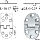 In acciaio inox. Versione da incasso a filo o esterna.
