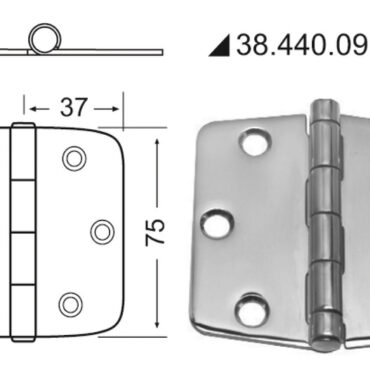 In acciaio inox, lucidate a specchio, con smorzamento delle vibrazioni tramite asse centrale frenato.