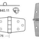 In acciaio inox, lucidate a specchio, con smorzamento delle vibrazioni tramite asse centrale frenato.
