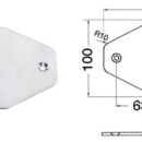 Maxi cerniere in acciaio inox AISI 316 lucidato a specchio, asse 8 mm.