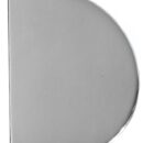 In acciaio inox, lucidate a specchio. Fissaggio istantaneo tramite autoadesivo e con smorzamento delle vibrazioni tramite asse centrale frenato.