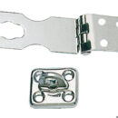 In acciaio inox con speciale finitura "Chromelux®" a specchio, con occhiello porta lucchetto girevole.