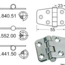 In acciaio inox, lucidate a specchio, con smorzamento delle vibrazioni tramite asse centrale frenato.