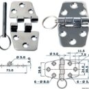 In acciaio inox, lucidate a specchio, con smorzamento delle vibrazioni tramite asse centrale frenato.