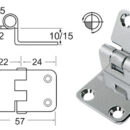 In acciaio inox lucidate a specchio, con smorzamento delle vibrazioni tramite asse centrale frenato.