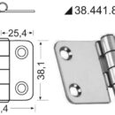 In acciaio inox, lucidate a specchio, con smorzamento delle vibrazioni tramite asse centrale frenato.