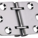 In acciaio inox lucidate a specchio, completamente a filo per ribaltine tavoli. Munite di blocchetto centrale microfuso.