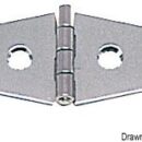 Cerniere in acciaio inox lucidato a specchio sagomate.