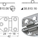 In acciaio inox, lucidate a specchio, con smorzamento delle vibrazioni tramite asse centrale frenato.