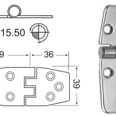 In acciaio inox, lucidate a specchio, con smorzamento delle vibrazioni tramite asse centrale frenato.