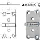 In acciaio inox, lucidate a specchio, con smorzamento delle vibrazioni tramite asse centrale frenato.