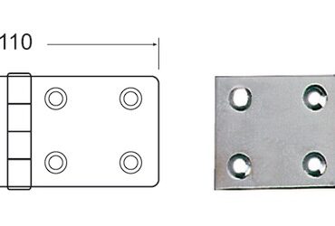 Hinge 45x110 mm