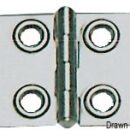 Cerniere in acciaio inox AISI 316 stampate e lucidate svasatura a rilievo.