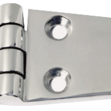 Cerniere in acciaio inox AISI 316 fuse e lucidate a specchio. Robuste, con finitura curata.