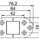 Cerniere autoreggenti a doppia spina indicate per ante abbattibili a 180°Possono essere abbinate alle cerniere a doppia spina versione classica (non autoreggenti);l'abbinamento dipende dal peso dell'anta abbattibile:Se 2 cerniere autoreggenti generano un carico troppo eleveto, se ne utilizza una sola più una cerniera non autoreggente.