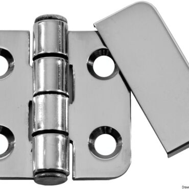 In acciaio inox, lucidate a specchio. Fissaggio istantaneo tramite autoadesivo e con smorzamento delle vibrazioni tramite asse centrale frenato.