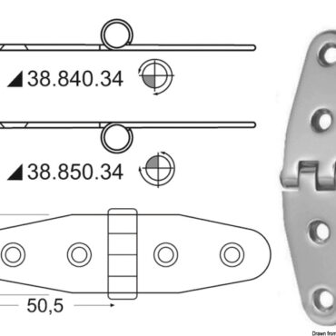 In acciaio inox, lucidate a specchio, con smorzamento delle vibrazioni tramite asse centrale frenato.