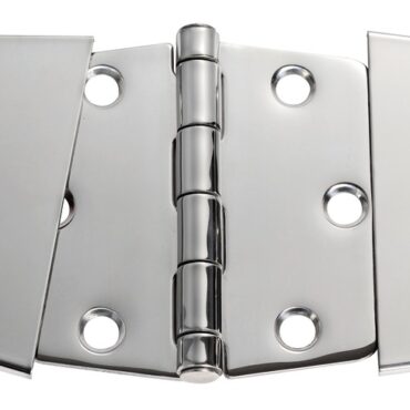 In acciaio inox, lucidate a specchio. Fissaggio istantaneo tramite autoadesivo e con smorzamento delle vibrazioni tramite asse centrale frenato.