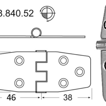In acciaio inox, lucidate a specchio, con smorzamento delle vibrazioni tramite asse centrale frenato.
