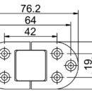 Completamente in acciaio inox AISI 316 lucidato a specchio. Adatte per portelli e piani ribaltabili.