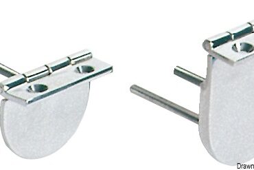 Cerniere in acciaio inox AISI 316 microfuse, robuste, lucidate a specchio. Particolarmente indicate per cofani motore e aperture piano pozzetto (il lato 21x65 mm si fissa in verticale).
