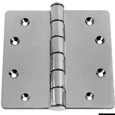 In acciaio inox AISI 316 lucidato a specchio. Grande robustezza. Inserti anti-frizione in nylon nel nodo.