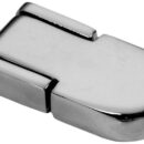 In acciaio inox AISI 316 lucidato a specchio.