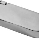 In acciaio inox AISI 316 lucidato a specchio.