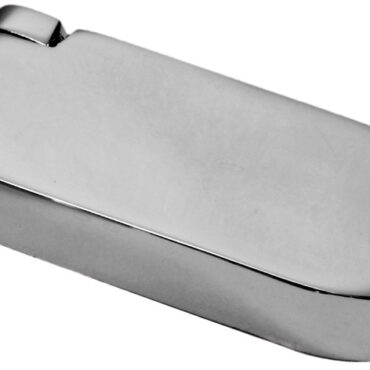 In acciaio inox AISI 316 lucidato a specchio.