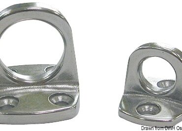 In acciaio inox AISI 316 lucidato.